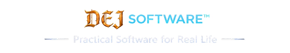 DEJ Software — Practical Software for Real Life